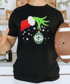 Funny Hand Grinch Christmas Ornament Green Bay Packers 2023 Shirt