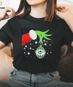Funny Hand Grinch Christmas Ornament Green Bay Packers 2023 Shirt