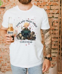 Funny Hank and Trash Truck Christmas T Shirt