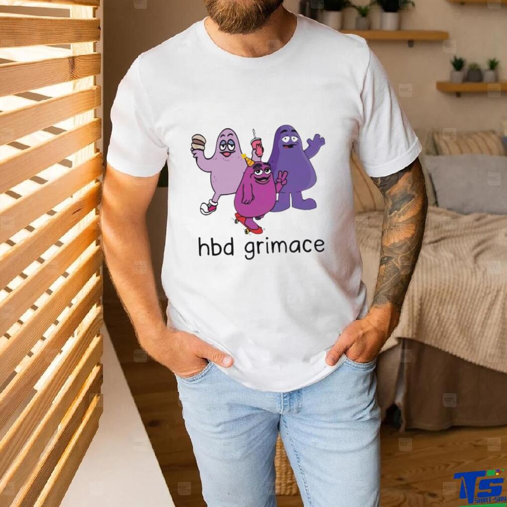 Funny Hbd Grimace Grimace Meme Shirt Funny Hbd Grimace Grimace Meme Shirt