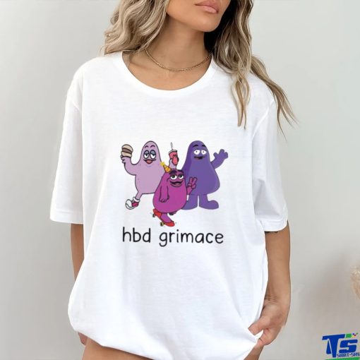 Funny Hbd Grimace Grimace Meme Shirt