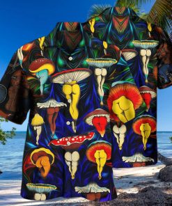 Funny Hippie Mushroom Hawaiian Shirt Gift For Beach Vacation