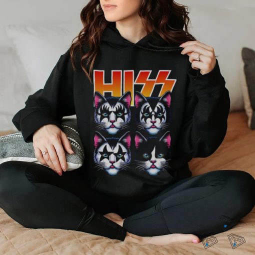 Funny Hiss Cat Band T Shirt Rock And Roll Cats Parody hoodie, sweater, longsleeve, shirt v-neck, t-shirt