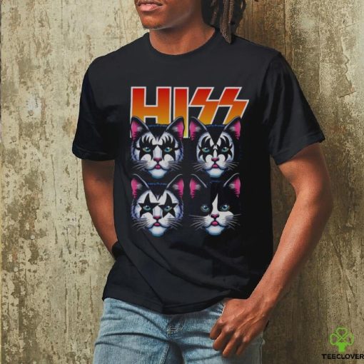 Funny Hiss Cat Band T Shirt Rock And Roll Cats Parody hoodie, sweater, longsleeve, shirt v-neck, t-shirt