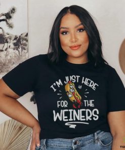 Funny Hot Dog I'm Just Here For The Wieners Shirt