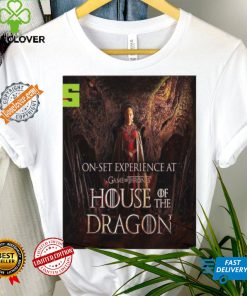 Funny House of the dragon season 2 rhaenyra targaryen and vermithor on set experience at game of thrones home decor poster shirt