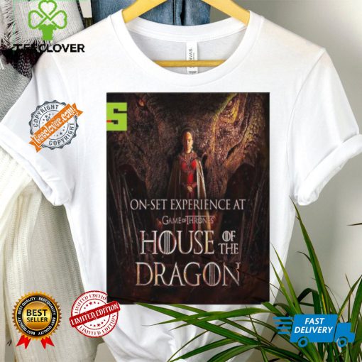 Funny House of the dragon season 2 rhaenyra targaryen and vermithor on set experience at game of thrones home decor poster hoodie, sweater, longsleeve, shirt v-neck, t-shirt