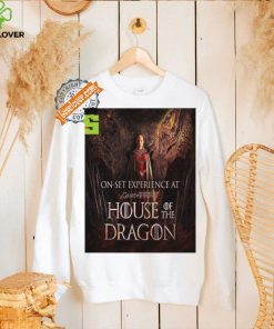 Funny House of the dragon season 2 rhaenyra targaryen and vermithor on set experience at game of thrones home decor poster hoodie, sweater, longsleeve, shirt v-neck, t-shirt