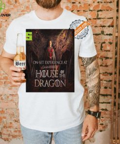 Funny House of the dragon season 2 rhaenyra targaryen and vermithor on set experience at game of thrones home decor poster hoodie, sweater, longsleeve, shirt v-neck, t-shirt