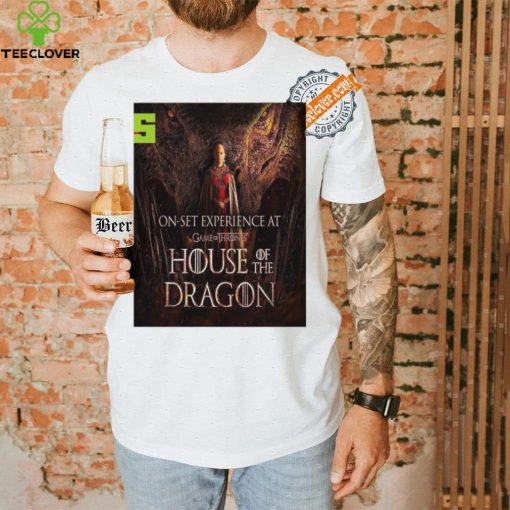 Funny House of the dragon season 2 rhaenyra targaryen and vermithor on set experience at game of thrones home decor poster hoodie, sweater, longsleeve, shirt v-neck, t-shirt