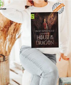 Funny House of the dragon season 2 rhaenyra targaryen and vermithor on set experience at game of thrones home decor poster hoodie, sweater, longsleeve, shirt v-neck, t-shirt