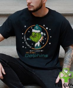 Funny I Hate People But I Love My Miami Dolphins Grinch Shirt