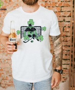 Funny Ice Hockey Shamrock Happy St Patricks Day Cool Gift T Shirt