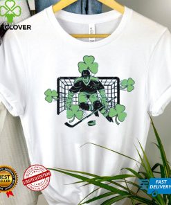 Funny Ice Hockey Shamrock Happy St Patricks Day Cool Gift T Shirt