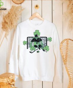 Funny Ice Hockey Shamrock Happy St Patricks Day Cool Gift T Shirt