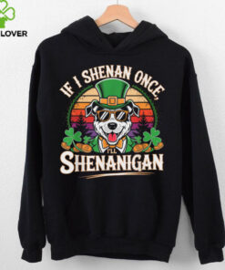Funny If I Shenan Once I’ll Shenanigan Dog St Patricks T Shirt