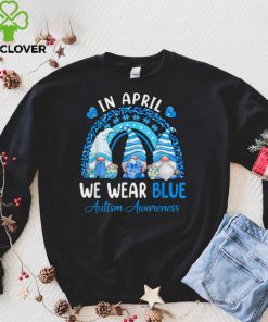 Funny In April We Wear Blue For Autism Rainbow Trendy Gnomes T Shirt 3 Funny In April We Wear Blue For Autism Rainbow Trendy Gnomes T Shirt