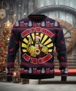 Funny Jesus Is The Reason For The Season Ugly Christmas Sweater For Men And Women