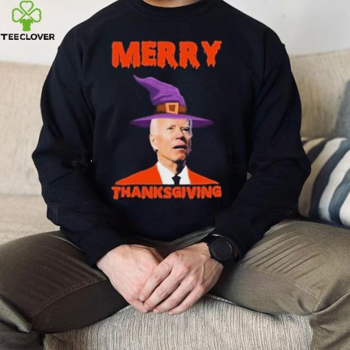 Funny Joe Biden Merry Thanksgiving Confused Shirt