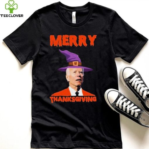 Funny Joe Biden Merry Thanksgiving Confused Shirt