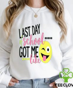 Funny Last Day Of School Shirt KIds Teacher Smiley Face tshirt