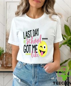 Funny Last Day Of School Shirt KIds Teacher Smiley Face tshirt