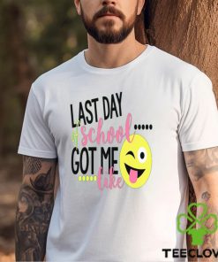 Funny Last Day Of School Shirt KIds Teacher Smiley Face tshirt