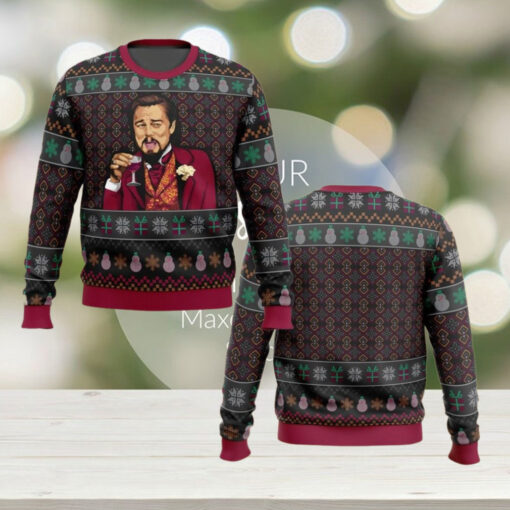 Funny Leo Ugly Christmas 3D Sweater, Man Drinking Wine Xmas Sweatshirt, Christmas Party 2024 Shirt, Christmas Movie Tee, Gifts For Fan