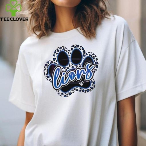 Funny Leopard Lions Paw Football Shirt