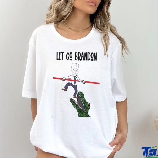 Funny Let’s Go Brandon Anti Biden With Crocodile T shirt