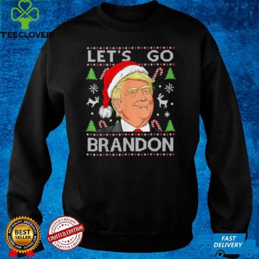 Funny Lets Go Brandon Trump Ugly Christmas Sweater Shirt