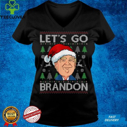 Funny Lets Go Trump Brandon Ugly Christmas Sweater T Shirt hoodie, sweat hoodie, sweater, longsleeve, shirt v-neck, t-shirt