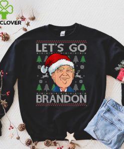 Funny Lets Go Trump Brandon Ugly Christmas Sweater T Shirt hoodie, sweat shirt