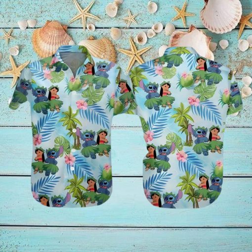 Funny Lilo And Stitch Hawaiian Shirt Disney Lovers Gift