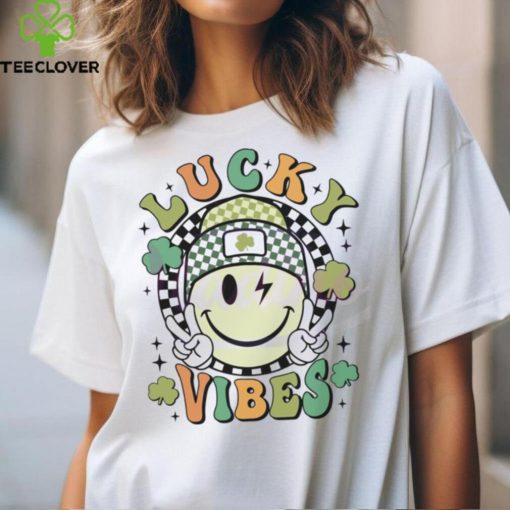 Funny Lucky Vibes Smiley Face shirt