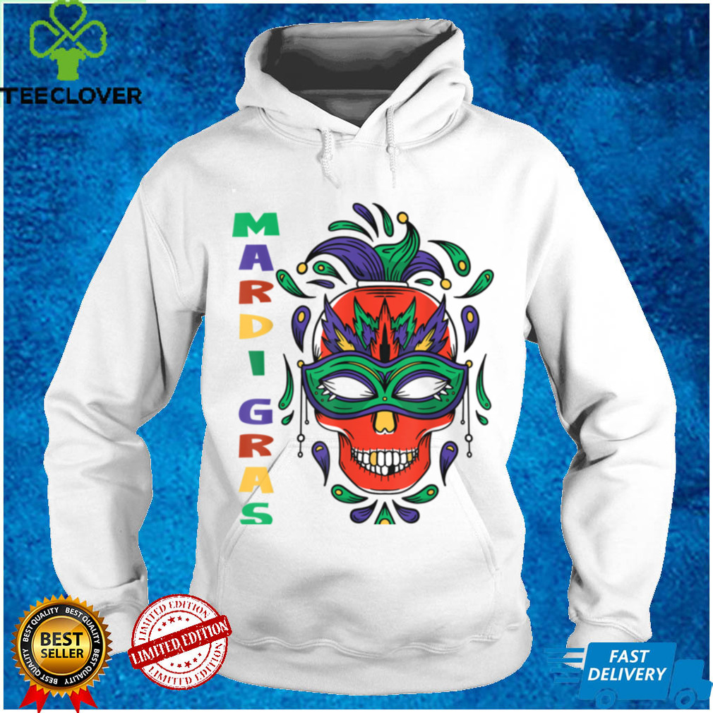 Funny Mardi Gras Skull Carnival Costume T Shirt