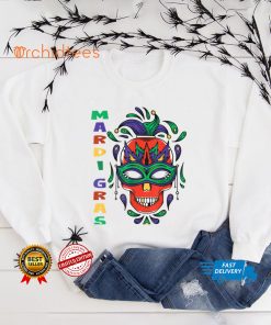 Funny Mardi Gras Skull Carnival Costume T Shirt