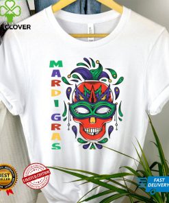Funny Mardi Gras Skull Carnival Costume T Shirt