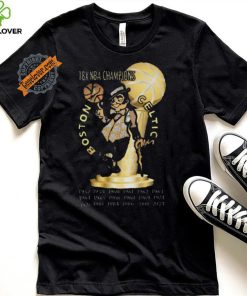 Funny Mascots 18x nba champions boston celtics shirt