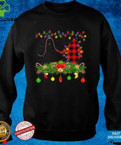 Funny Matching Buffalo Plaid Stingray Christmas Pajama T Shirt