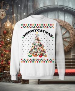 Funny Meowy Catmas Ugly Sweater For Christmas