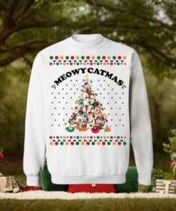 Funny Meowy Catmas Ugly Sweater For Christmas