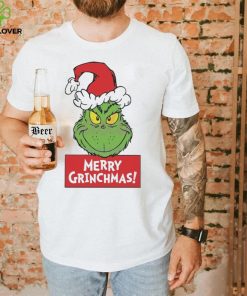 Funny Merry Grinchmas Santa Hat Shirt