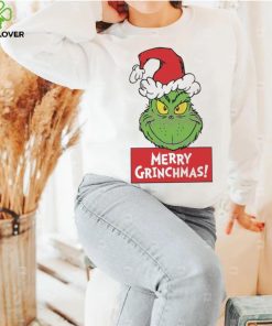 Funny Merry Grinchmas Santa Hat Shirt