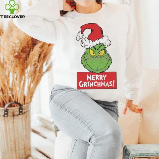 Funny Merry Grinchmas Santa Hat Shirt