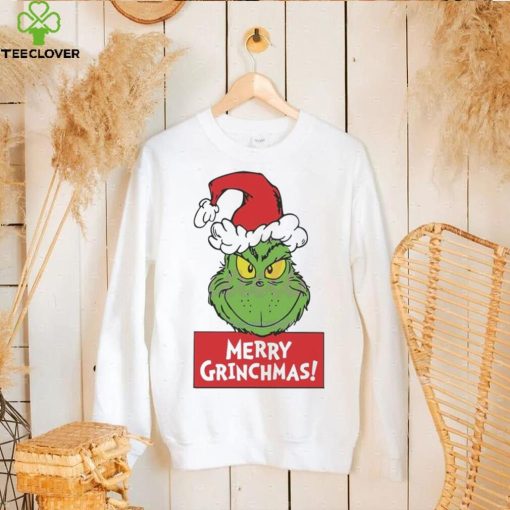 Funny Merry Grinchmas Santa Hat Shirt