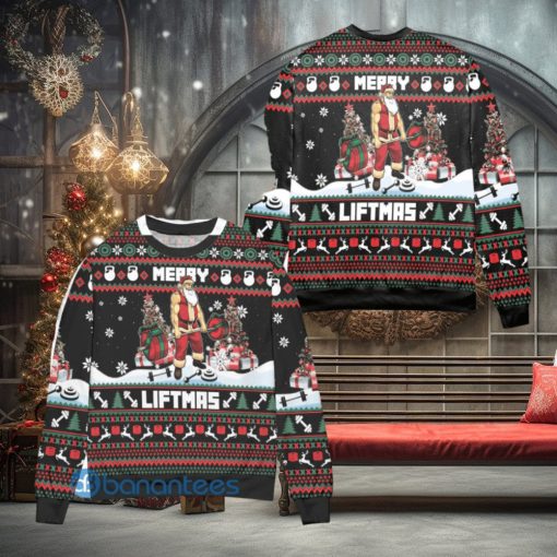 Funny Merry Liftmas Fitness Ugly Christmas Sweater Christmas Gift For Men And Women