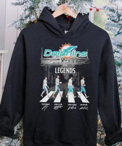 Funny Miami dolphins abbey road the legends cross the street shirt