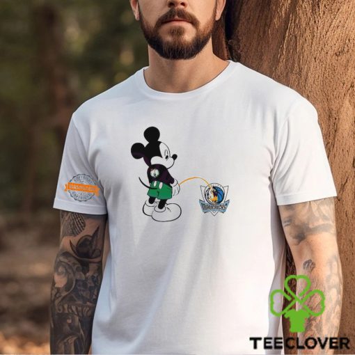 Funny Mickey Boston Celtics Piss On Dallas Mavericks Shirt