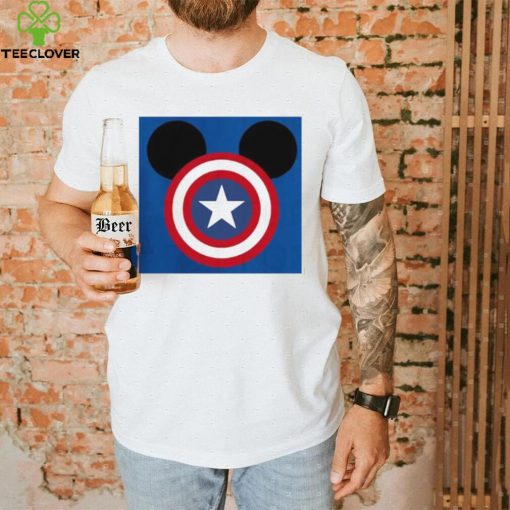 Funny Mickey Marvel Captain America T Shirt